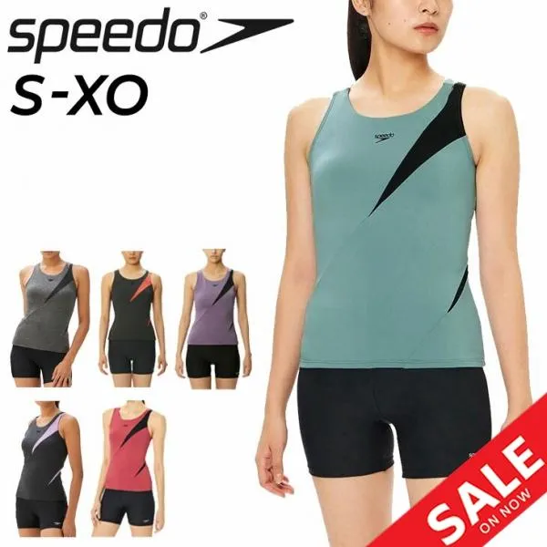スピード レディース フィットネス水着 カップ付 SPEEDO ディアゴナセパレーツ セパレート水着 スイムウェア 女性用 女子 水泳 /SFW22215【返品不可】