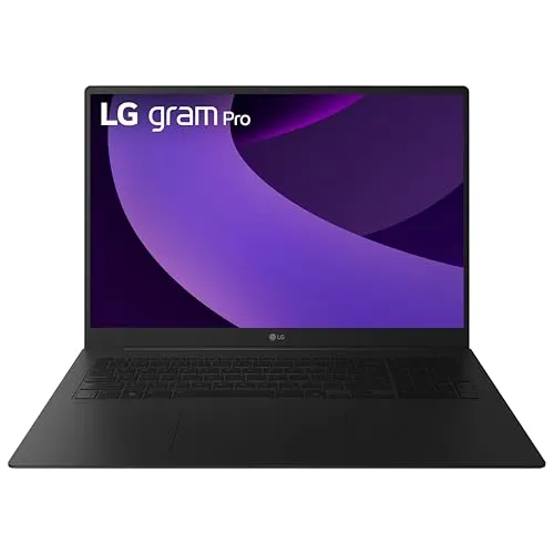 LG gram Pro 16インチ軽量ノートパソコン。Intel(インテル) Evo Edition Intel(インテル) Core Ultra7 255Hプロセッサー搭載、Windows 11 Home、32GB RAM、2TB SSD - オブシディ