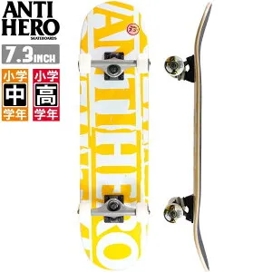 スケボー コンプリート ANTI HERO アンタイヒーロー BLACK HERO MINI 7.3×29.3 初心者 スケートボード スケボー セット 組立 完成品 COMPLETE ストリート SKATE あす楽 公式 正規店 [inch:7.3]