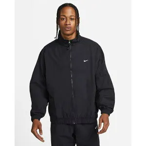 【送料無料】 メンズアウタージャケット ナイキ Nike Sportswear Solo Swoosh Men's Track Jacket （Black/White） ユニセックス ジャンパー ギフト プレゼント ナイロンジャケット ウィンドブレーカー