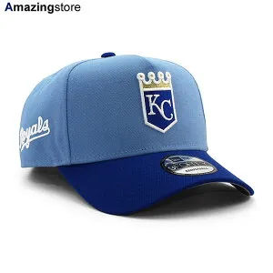 EU限定 ニューエラ キャップ 9FORTY スナップバック カンザスシティ ロイヤルズ MLB GREY BOTTOM A-FRAME SNAPBACK CAP BLUE NEW ERA KANSAS CITY ROYALS 帽子 メンズ レディース ブルー SIDE PATCH EU940AF サイドパッチ 2