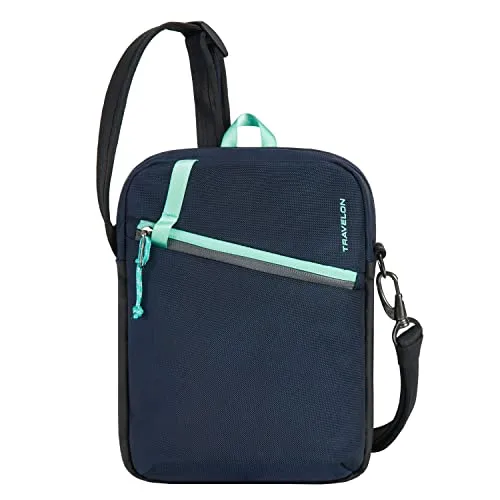 Travelon 盗難防止 グリーンランダー スモール クロスボディ, ブルー(Galaxy Blue), 7.5"W x 10.5"H x 2.75"D, Travelon 盗難防止 グリーンランダー スモール クロスボディ