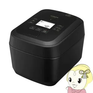 【4/25限定クーポン発行】炊飯器 日立 HITACHI 圧力&スチームIH炊飯ジャー ふっくら御膳 5.5合炊き 漆黒 しっこく RZ-W100JM-K【/srm】