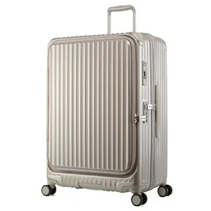【最大46倍 4/25限定】【2年保証】カーゴ スーツケース 100L 158cm以内 受託無料 Lサイズ LLサイズ XL フロントオープン ストッパー付き 軽量 大型 大容量 最大 前開き エアレイヤー CARGO cat738ly キ