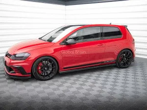 フォルクスワーゲン ゴルフ 7 GTI クラブスポーツ サイド スカート ディフューザー / サイド スプリッター アンダー サイド ステップ エアロ