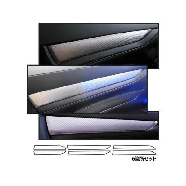 ハセプロ マジカルアートレザー トヨタ ヴェルファイア AGH30/GGH30（2015.1～） ドアパネルガーニッシュ シルバー HASEPRO