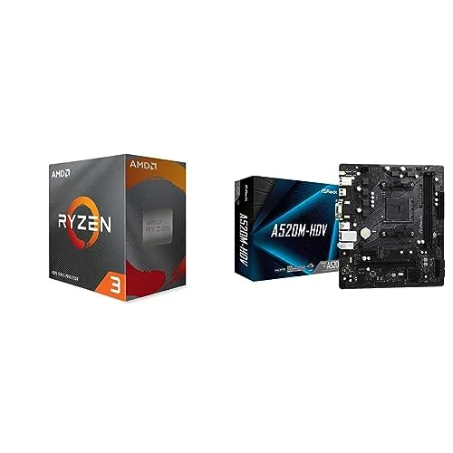 【セット買い】 AMD Ryzen 3 4100, with Wraith Stealth Cooler 3.8GHz 4コア / 8スレッド 6MB 65W 3年+1年 100-100000510BOX /EW-1Y & ASRock AMD Ryzen