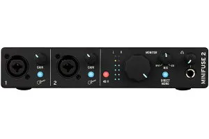 Arturia アートリア / MiniFuse 2 BK (ブラック) 2イン/2アウト USB-C オーディオ＆MIDIインターフェイス【御茶ノ水本店】