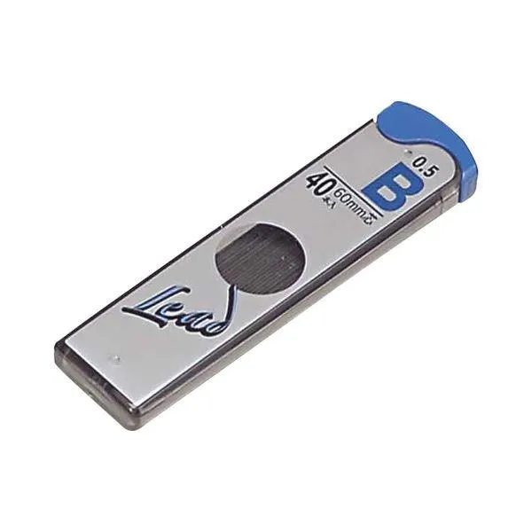 (まとめ) プラチナ プラチナシャープ芯P-LEAD 0.5mm B シン5Q-200A#5 1個（40本） 〔×100セット〕