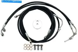 Hoses La Choppers 18 -20 apesブラックブレーキラインキット08-13ハーレーロードグライド LA Choppers 18-20 Apes Black Brake Line Kit for 08-13 Harley Road Glide【並行輸入品】