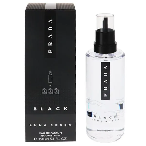 並行輸入品 プラダ 香水 メンズ ルナロッサ ブラック (レフィル) EDP・SP 150ml プレゼント 贈り物 ギフト LUNA ROSSA BLACK REFILL PRADA 爆買