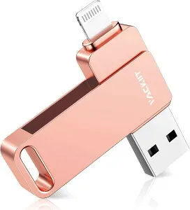 Vackiit USBメモリ Apple MFi認証取得 iPhone 128GB/256GB/512GB Lightning USB iPhone iPad フラッシュドライブ ピンク/グレー/ブラック/ゴールド/シルバー android対応