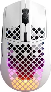SteelSeries ゲーミングマウス 無線 Aerox 3 Snow Wireless 超軽量 TRUEMOVE AIRセンサー搭載 Quantum Wireless 2.0テクノロジー IP54規格 防水 防塵