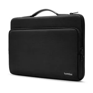 tomtoc 360°保護 13.5-14.4インチパソコンケース 14.4インチ Surface Laptop Studio 2/1 /13.5型 Surface Laptop/Surface Book 13.3-14.4ワイドPC対応 ノートPCブリーフケース ビジネスバッグ 撥水加工 ブラック