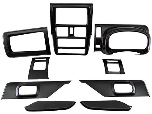 BRIGHTZ キャリイトラック DA16T インテリアパネルセット 9PC ピアノブラック 【 WOOD－PAN－017 】 DA16 DA A16 16 キャリトラック キャリィトラック キャリートラック キャリィートラック