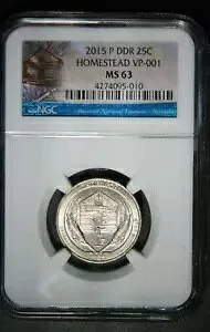 2015-P DDR-004/VP-001 ホームステッド クォーター NGC MS-63。ポンプハンドルとベストオブバラエティ