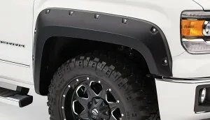 【楽天お買い物マラソン★エントリーでP10倍！】【BUSHWACKER 正規品】 16y GMC シエラ 1500 オーバーフェンダー/ポケットスタイル マットブラック フェンダーフレア 1台分セット 40974-02 ブッシュ