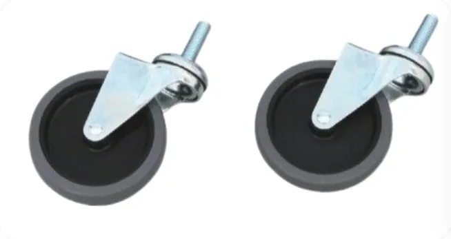 【直送品】 KLASS(極東産機) エラストマーキャスター φ100mm(ブレーキ無し)(2ケ入) 99-3055