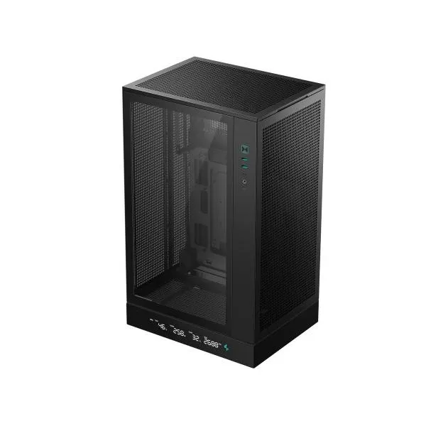 Deepcool R-CH270-BKNDM0-G-1 CH270 DIGITAL/ MicroATX 縦型PCケース/ ブラック/ デジタルパネル搭載/ 高エ…