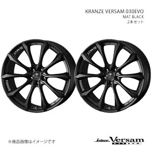 VERSAM 030EVO クレンツェ ヴェルサム 030エボ R RZ M10系 アルミホイール2本セット 0041925×2 【18×7.5J 5-114.3 INSET38 Mブラック】
