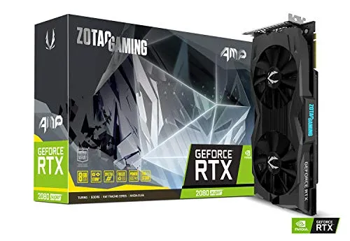 ZOTAC Gaming GeForce RTX 2080 Super AMP 8GB GDDR6 256ビット 15.5Gbps ゲーミンググラフィックスカード IceStorm 2.0 強力なオーバークロック フリーズファンストップ PowerBoos