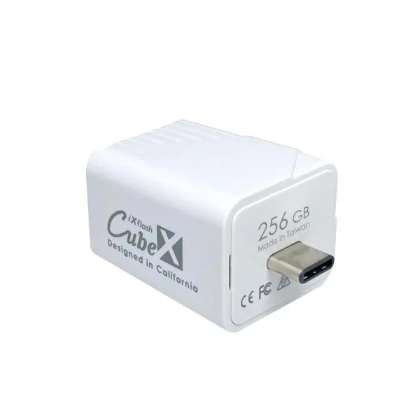 PioData iXflash Cube 256GB iphone ipad 対応 フォト ストレージ デバイス MFi認証 USB Typ