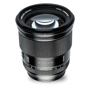 VILTROX 単焦点レンズ AF 75mm F1.2 XF 単焦点中望遠レンズ F1.2超大口径 オートフォーカス 富士フイルム Fujifilm Xマウント交換レンズ 柔らかいボケ味 X-Pro2/X-Pro3/X-S10/X-T30/XT30I