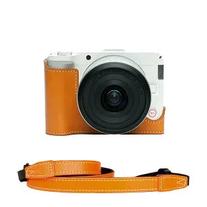 TP Original Canon EOS R50 V 専用 ハンドメイド+15カメラストラップ 本革 ボディケース ハーフカメラケース バッグ カバー 電池交換便利 底面開閉 手作り 専用対応カメラカバー