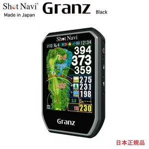 ショットナビ Shot Navi Granz Blackショットナビ グランツ ブラックハンディタイプ GPSゴルフナビ タッチパネル フルコースレイアウト表示 3点間距離測定 6万コース収録 みちびきL1S対応 高低