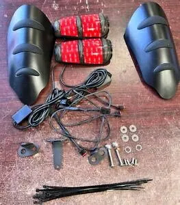 OS&D アドバンブラックデニム ブラック ハンドガード ハーレーツーリング&ソフテイル&ライト用 OS&D Advanblack Denim Black HAND GUARD FOR HARLEY TOURING & SOFTAILS & Lights 【並行輸入品】