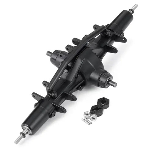 RCフロントリアアクスルセット For Axial For SCX10 AX90021 90027 90028 1/10 RC クローラーカーメタル??ストレートコンプリートアクスルフロントミドルリアポータルアクスル(Middle)