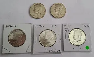 1776 1976 P+D+S+S+S ケネディ ハーフダラー ミント プルーフ セット - 40% シルバー プルーフと BU