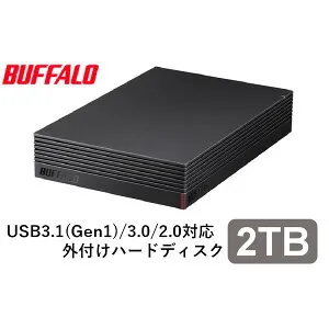 バッファロー｜BUFFALO パソコン＆テレビ録画用外付けハードディスク 2TB HD-EDS2.0U3-BA USB3.1(Gen1)/USB3.0用 外付けHDD（ファンレス・防振・音漏れ低減）BUFFALO HD-EDS-Aシリーズ