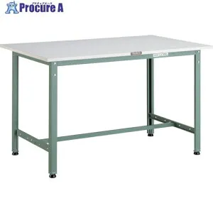 TRUSCO 軽荷重作業台(300kg)AE型 900X600XH740 基本タイプ グリーン色 AE-0960 (ニューポリハクショクテンバン) 1台 ■▼238-5431