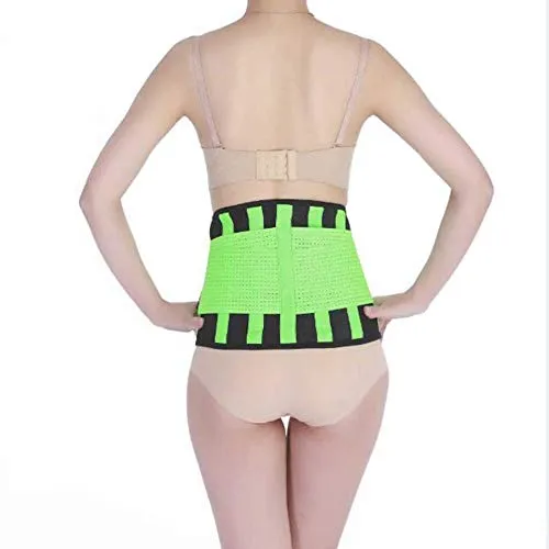 バックコレクター ワーキングウエスト バックサポートベルトバンド 腰椎バックブレース 姿勢コレクターベルト コルセット 健康とリラクゼーション (Color : Light Green, Size : XXL) charitable