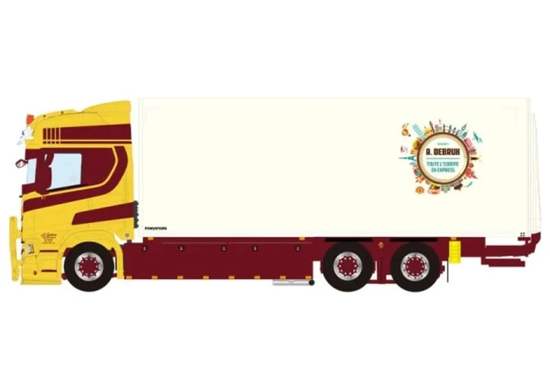 WSI MODELS 新品 ミニカー 1/50 A. Debrux SCANIA R HIGHLINE CR20H RIGED BOX TRUCK 6X2 TAG AXLE [01-4776]