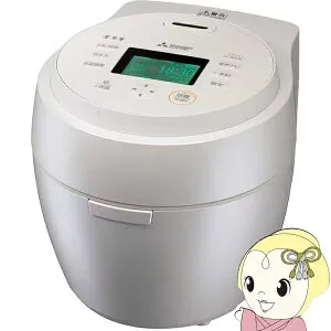 炊飯器 三菱電機 IHジャー炊飯器 5.5合炊き 本炭釜 紬 白真珠（しろしんじゅ）NJ-BW10H-W【/srm】