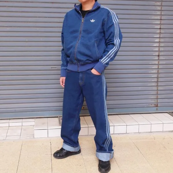 アディダス オリジナルス デニム 上下 セットアップ メンズ ファイヤーバード cv103 i8696 de291 ct053 adidas originals