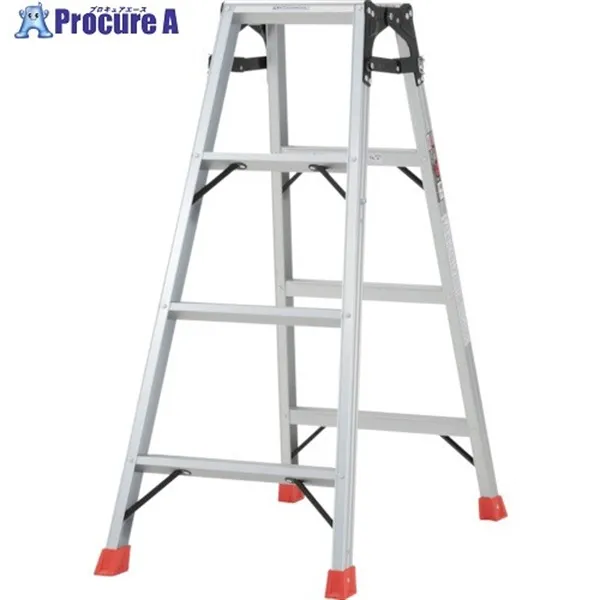 TRUSCO はしご兼用脚立 アルミ合金製・脚カバー付 高さ1.11m THK-120 1台 トラスコ中山(株) ◇