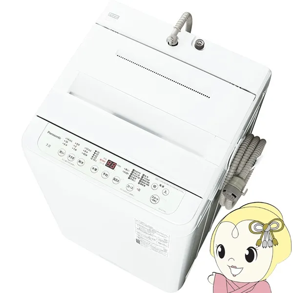 洗濯機 【京都は標準設置込み】 NA-F7PB3-W パナソニック 縦型全自動洗濯機 7.0kg ホワイト 槽洗浄コース ふろポンプ/srm