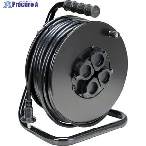 TRUSCO 電工ドラム ジェネラルリール30m 屋外用 ODL-30MBK 1台 ▼666-1089