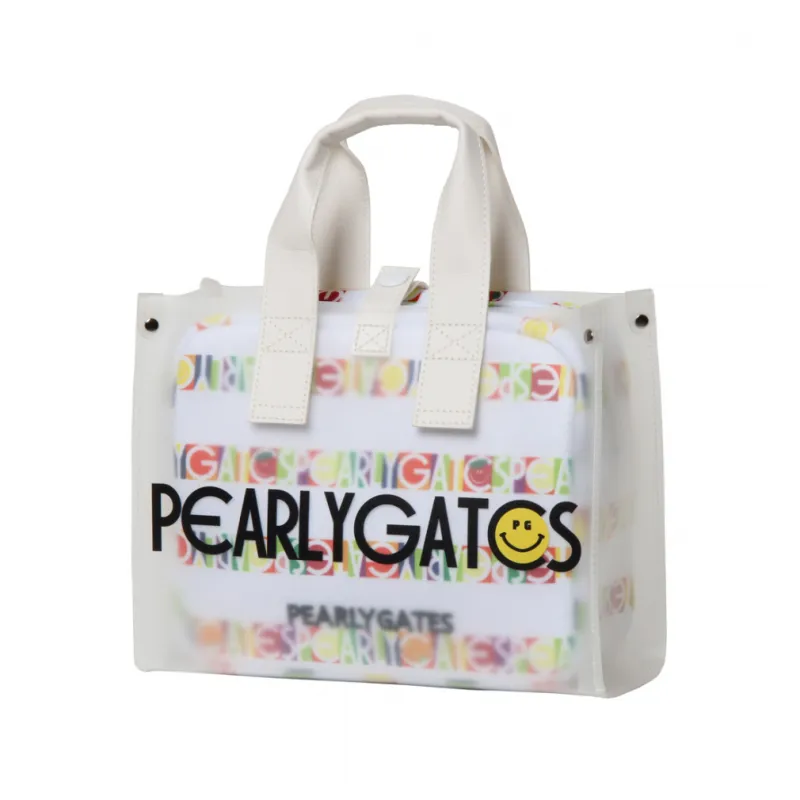 パーリーゲイツ Bio PG SMILEシールボーダー柄TPUカートバッグ (0535281604) ゴルフ ポーチ PEARLY GATES