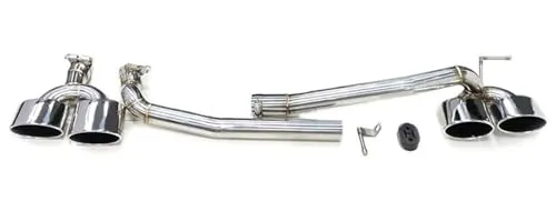 ステンレス製 車の排気チップ排気管 304 ステンレス鋼排気オーバルノズル にとって W204 C200 C180 C260 C63 2008-2013 車用 マフラー テイルパイプ(Silver 26cm)