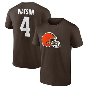ファナティクス レディース トップス Tシャツ Men's Fanatics Brandedeshaun Watson Brown Cleveland Browns Player Iconame & Number T-Shirt Brn Brown ブラウン