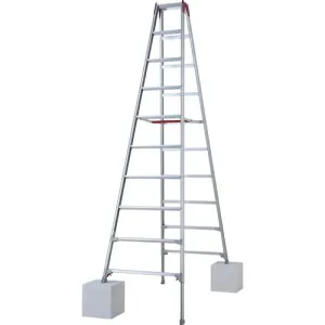 ハセガワ 脚部伸縮式アルミ専用脚立 ワンタッチバー RYZ型 10段(10892) RYZ30D 工事 照明用品 はしご 脚立 脚立(代引不可)【送料無料】