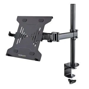 StarTech.com [A-LAPTOP-DESK-MOUNT] ノートパソコンアーム/モニターアーム両用/1画面/最大34インチディスプレイ/VESA対応/耐荷重:ノートPC 4.5kg、モニター 8kg/多関節/Cランプ&グロメット固定式/ノートパ