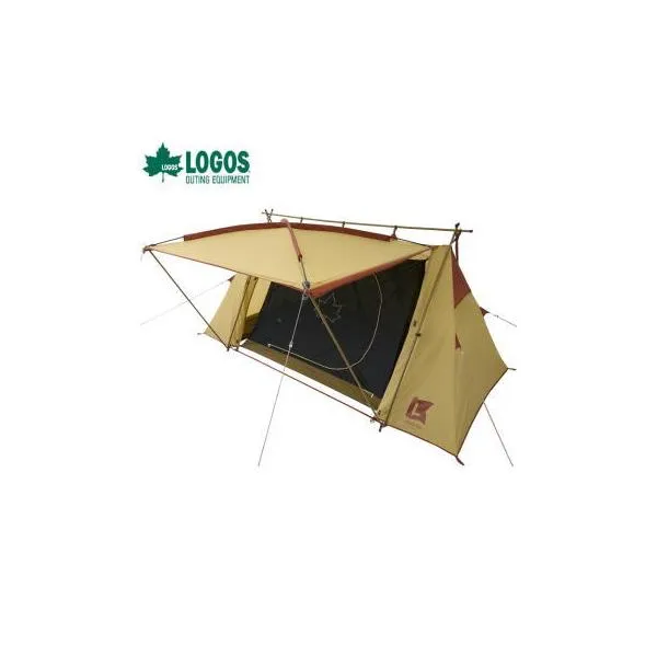 ロゴス A型フレームテント 2人用テント メッシュ製インナーテント付属 収納バッグ付き 野外フェス サンデーキャンプ LOGOS Fes PANELラムダΛ DUO-BC 71201131