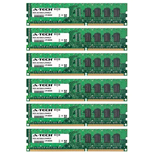 24GB キット (6 x 4GB) インテル D シリーズ DX58SO2 (Non-ECC)用 DIMM DDR3 Non-ECC PC3-12800 1600MHz RAMメモリ.A-Techブランド