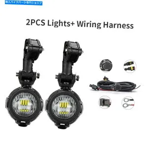 Headlight 2 x 40WオートバイLED補助ライト + BMW R1200GS F800Gのワイヤーハーネス 2 X 40W Motorcycle LED Auxiliary Lights + Wiring Harness for BMW R1200GS F800GS【並行輸入品】