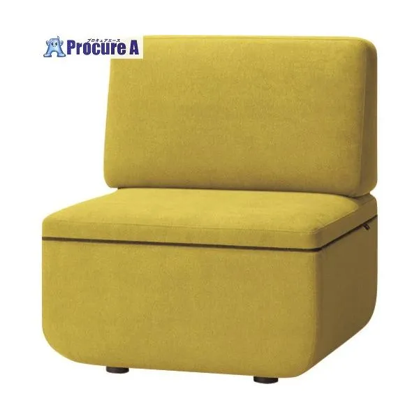 PLUS 51446)WFソファ 1人掛背付 LS-WFS11S CPG ■▼211-1649 LS-WFS11S CPG 1台